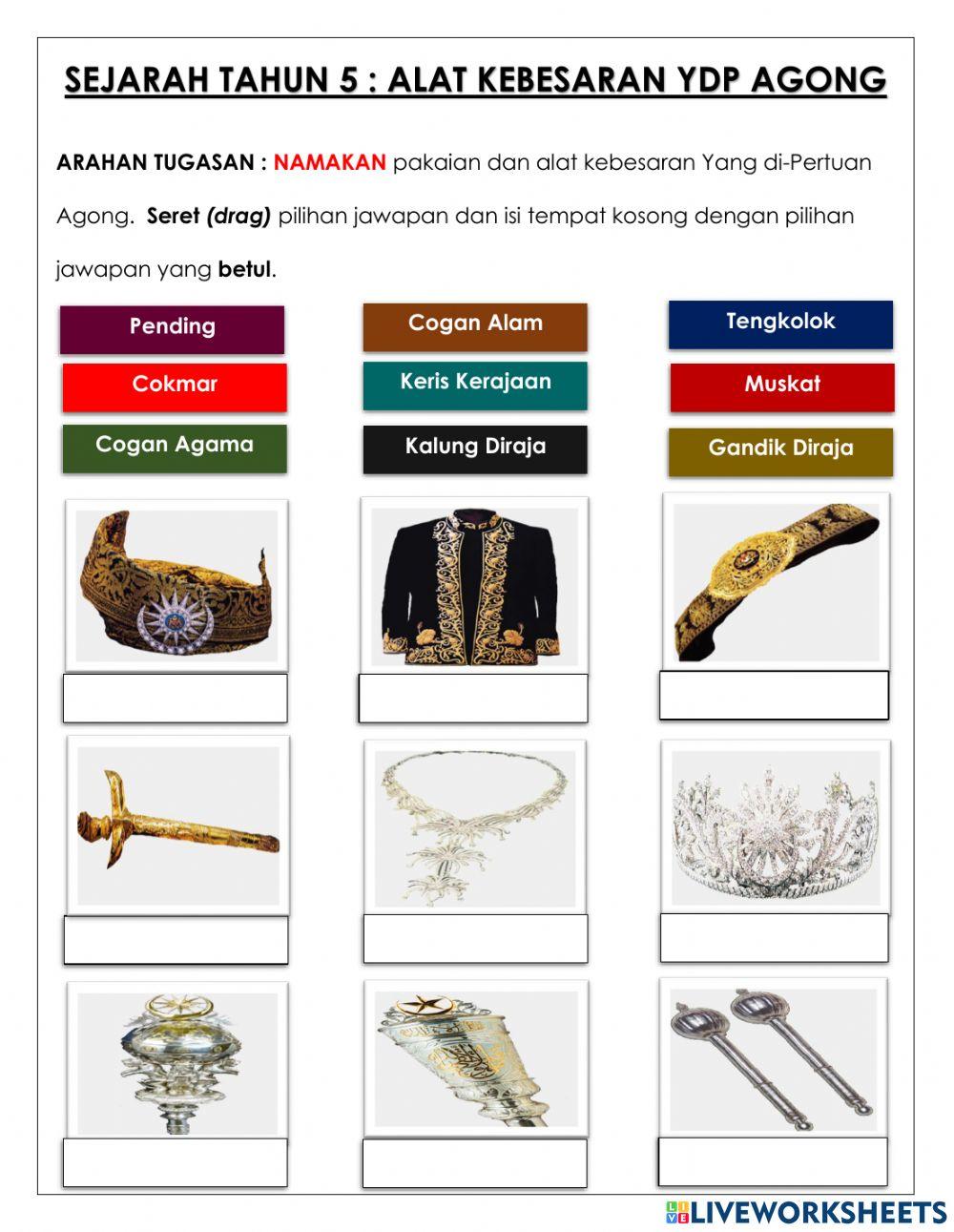 Sejarah tahun 5 - alat kebesaran ydp agong