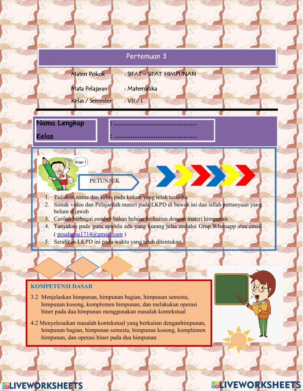 Himpunan Pertemuan 3