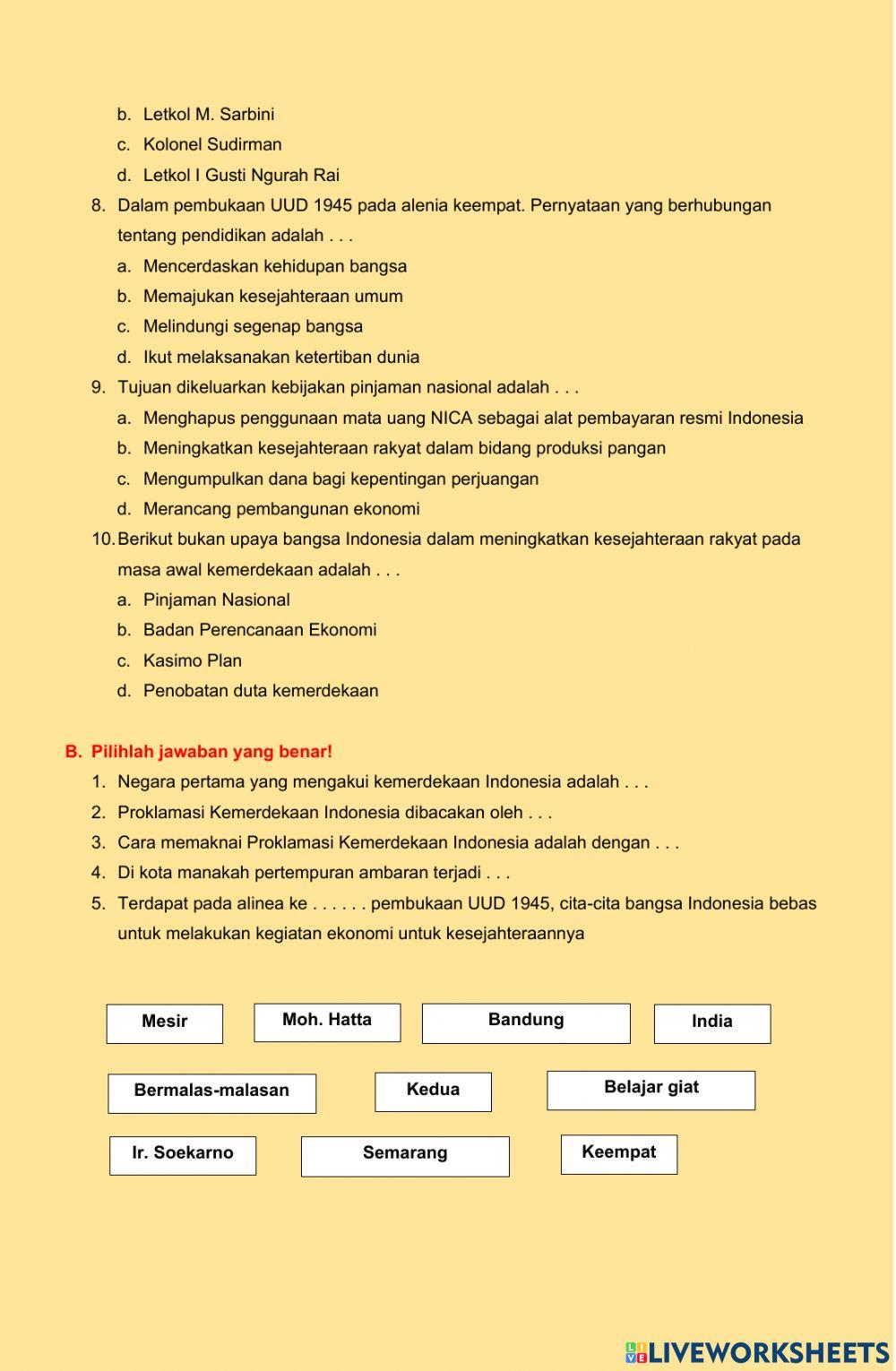 Makna Proklamasi Kemerdekaan