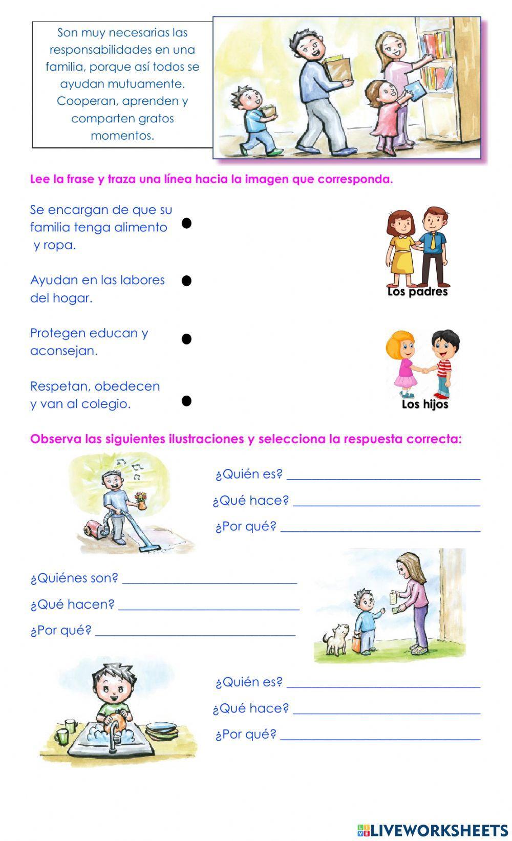 Unidad y cooperación familiar