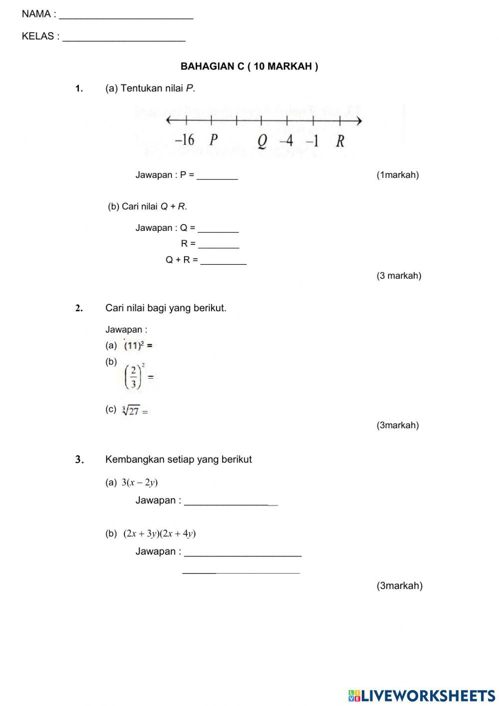 Ujian penilaian pertengahan tahun 2021