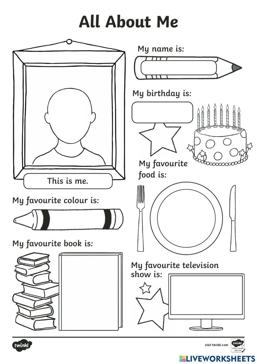 About you online exercise for | Live Worksheets