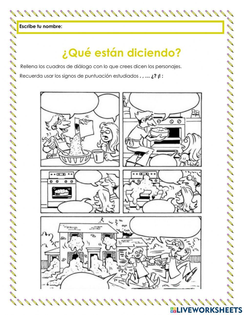 El diálogo (rellenar)