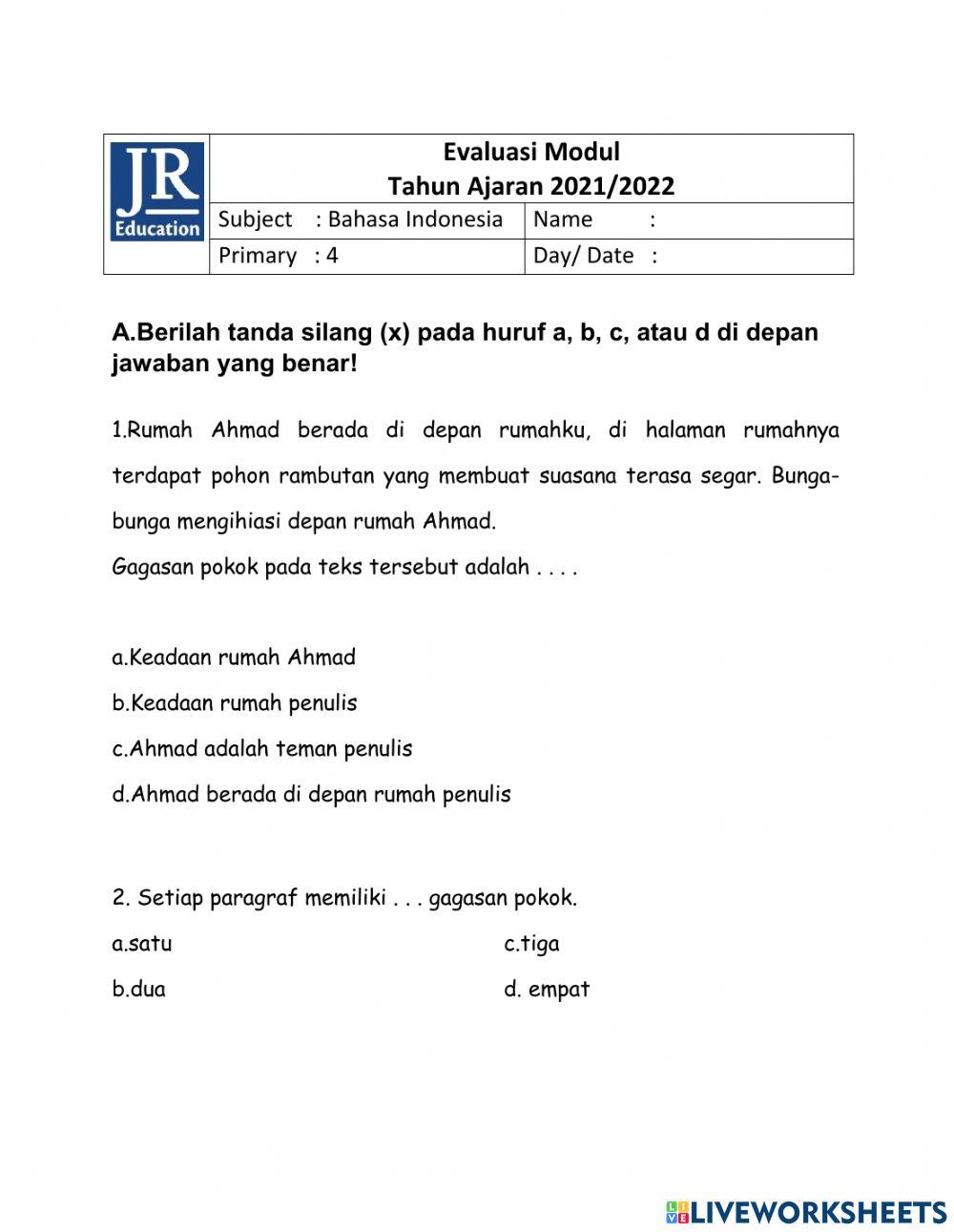 Evaluasi module 1 BI P4