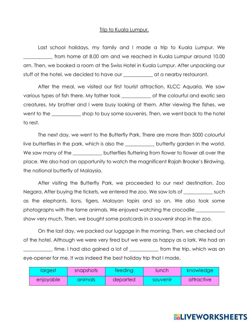 Trip to Kuala Lumpur