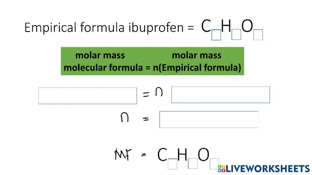 Empirical and Molecular formula