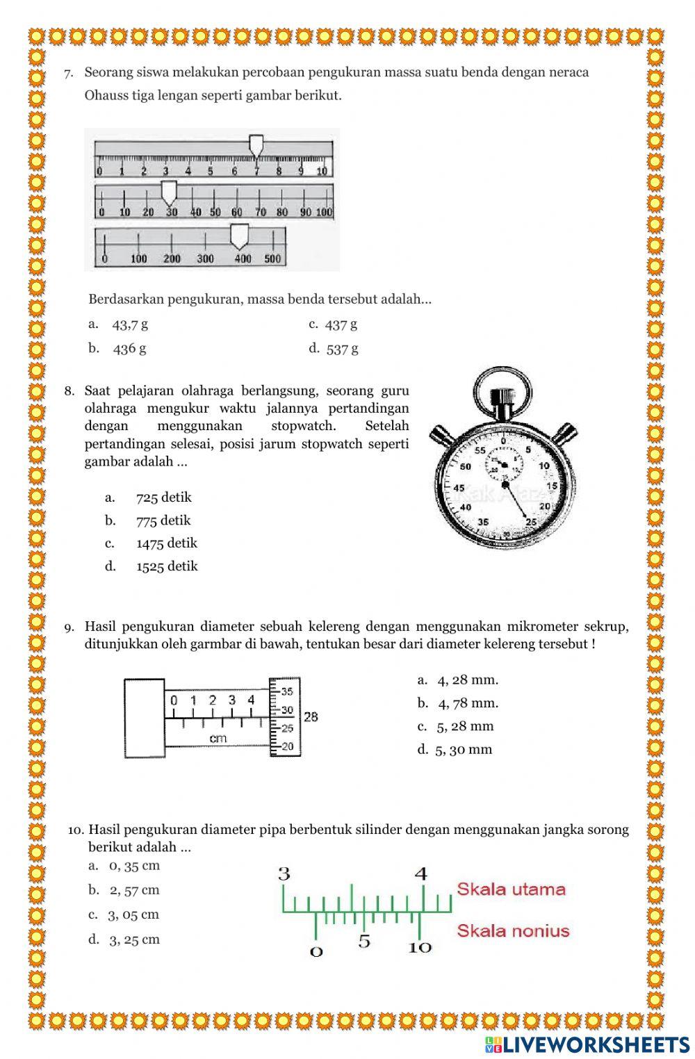 Uh 1 bab 1 Pengukuran, Besaran & Satuan