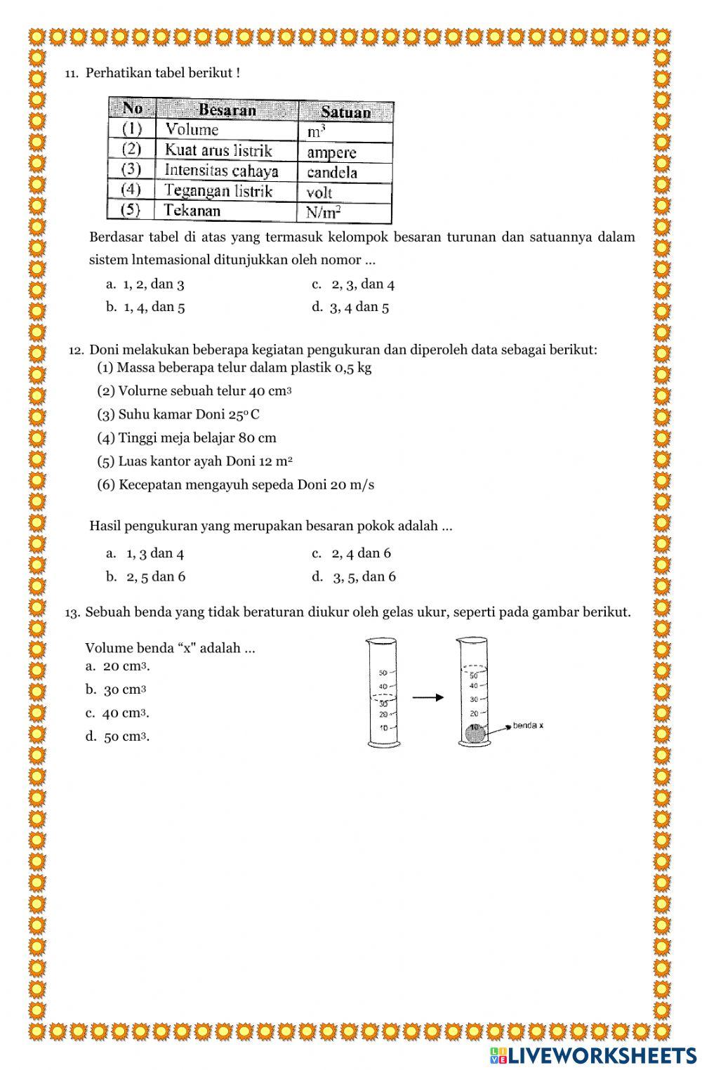 Uh 1 bab 1 Pengukuran, Besaran & Satuan