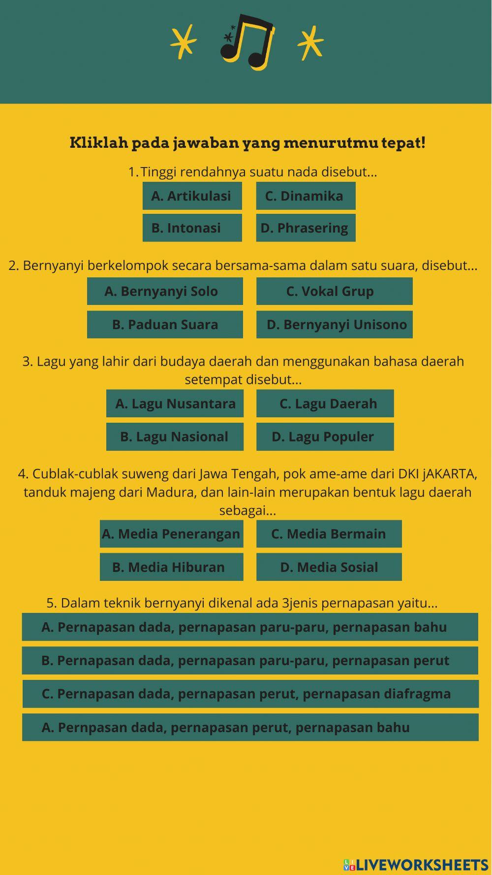 Gaya Bernyanyi Lagu Daerah