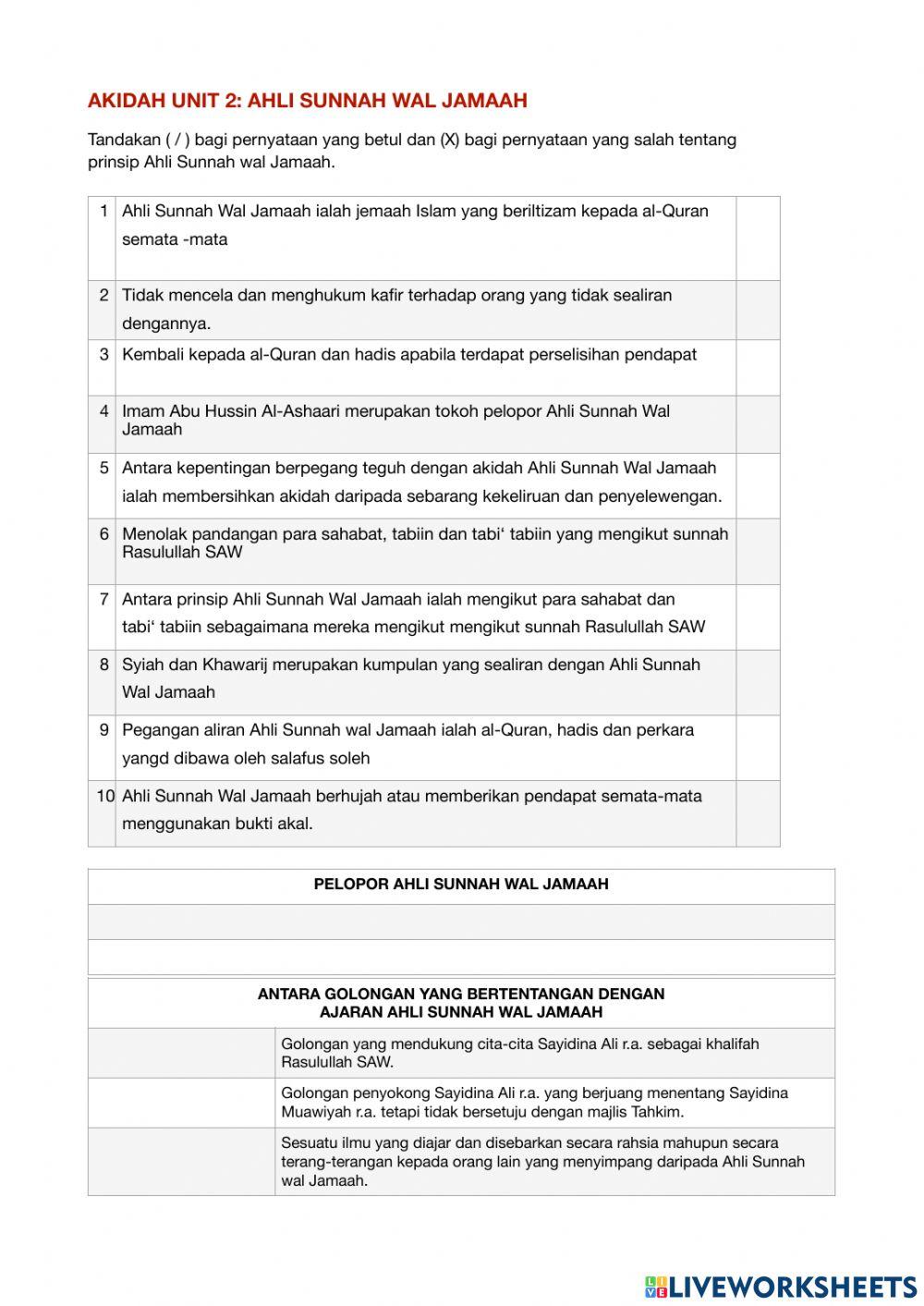 Ahli sunnah wal jamaah