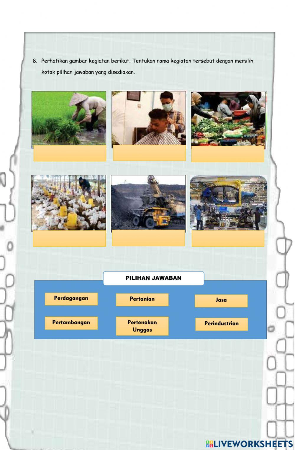 Jenis-Jenis Usaha Ekonomi Masyarakat di Indonesia