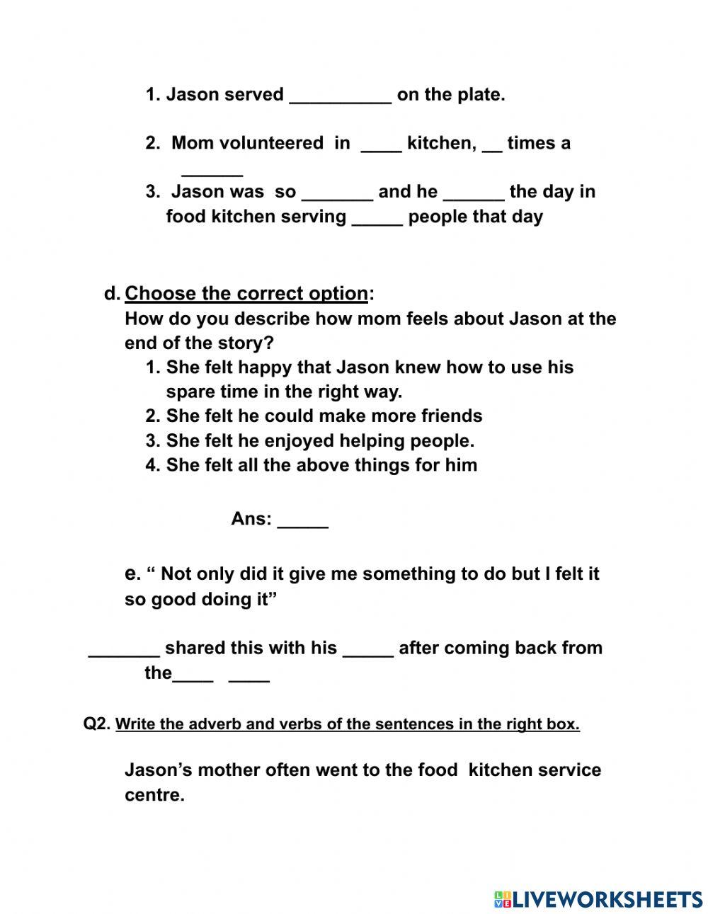 English worksheet
