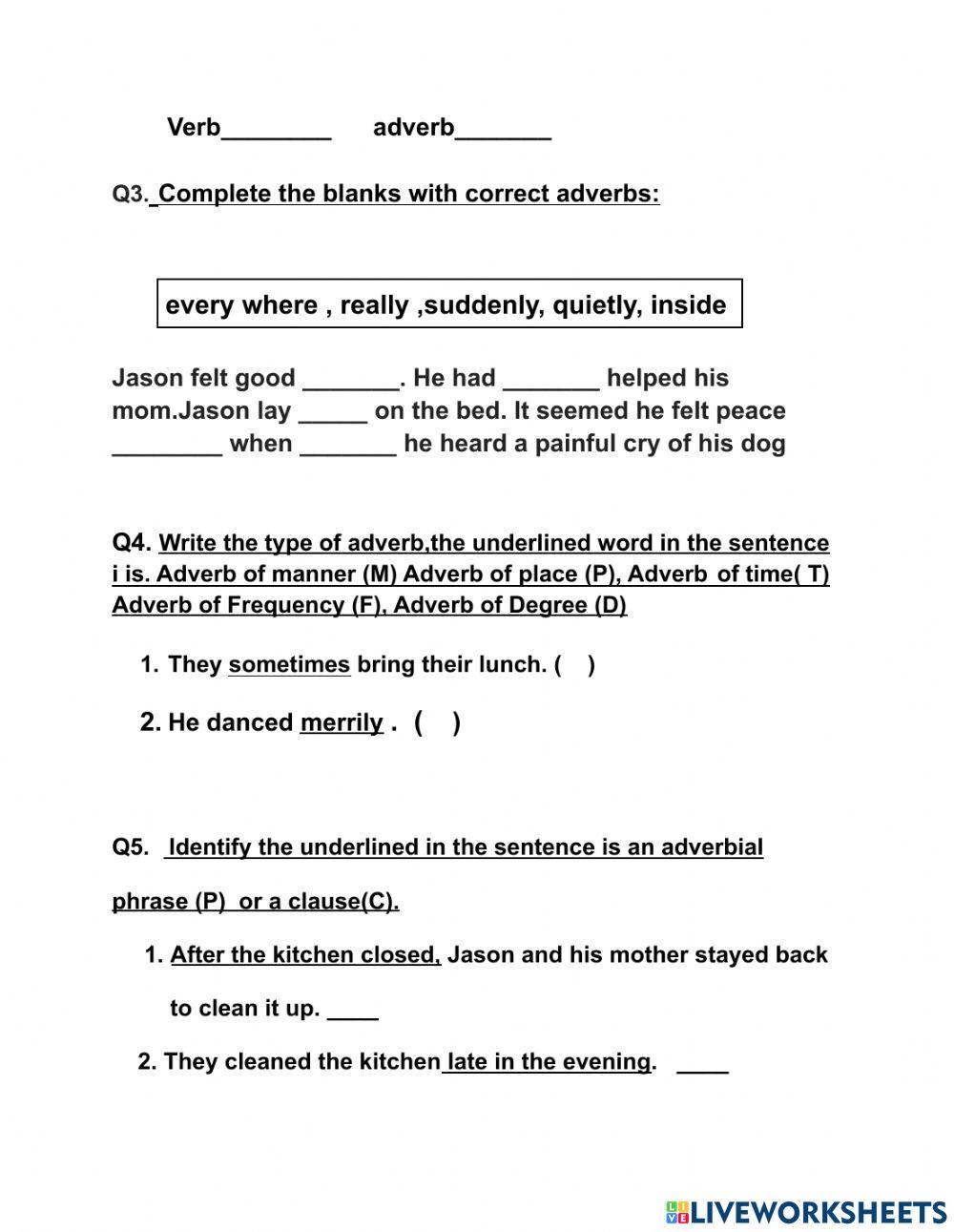 English worksheet