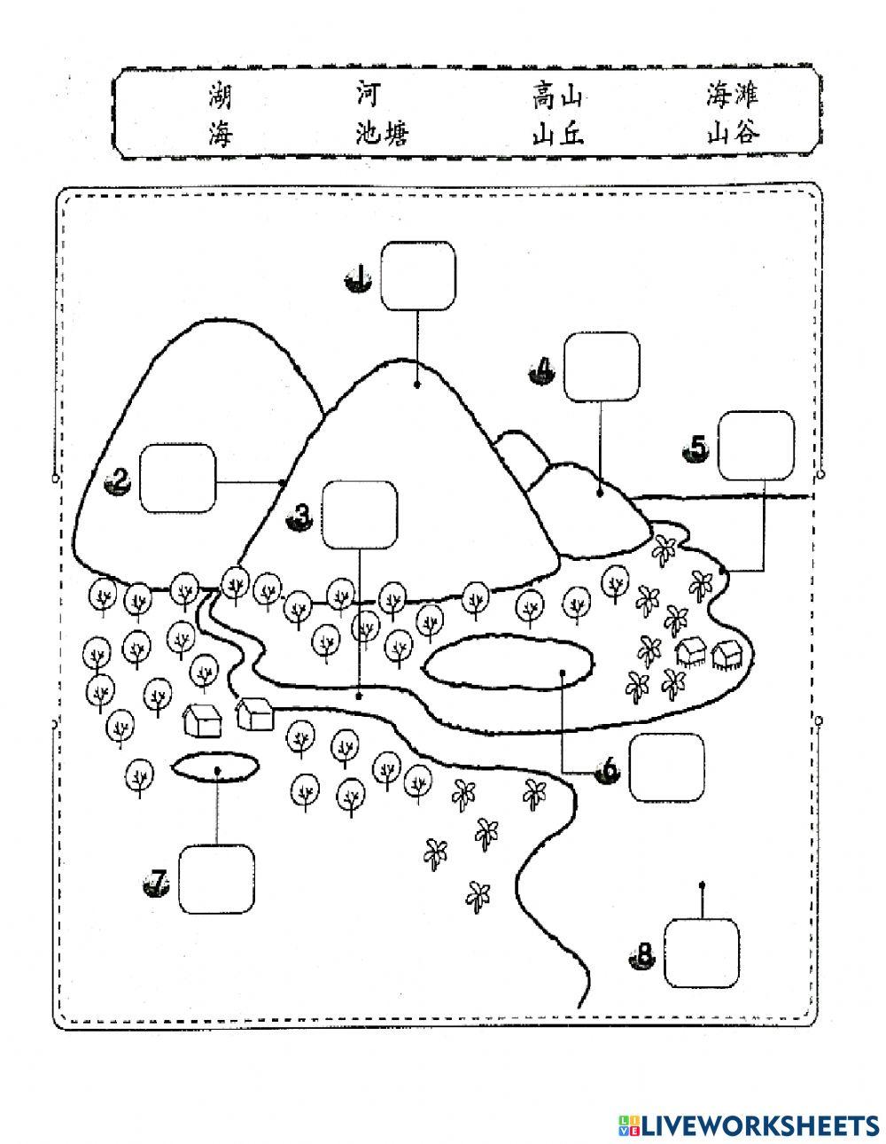 一年级科学 地形
