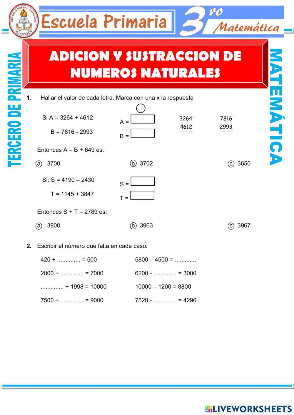 Operraciones combinadas