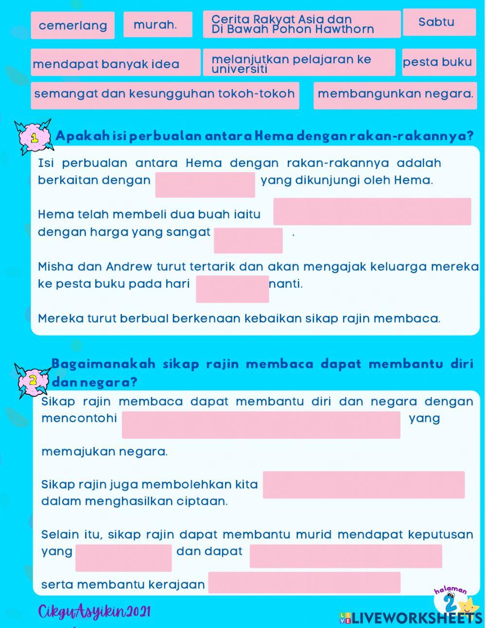 Pendidikan Moral (Unit 11) Rajin Membaca