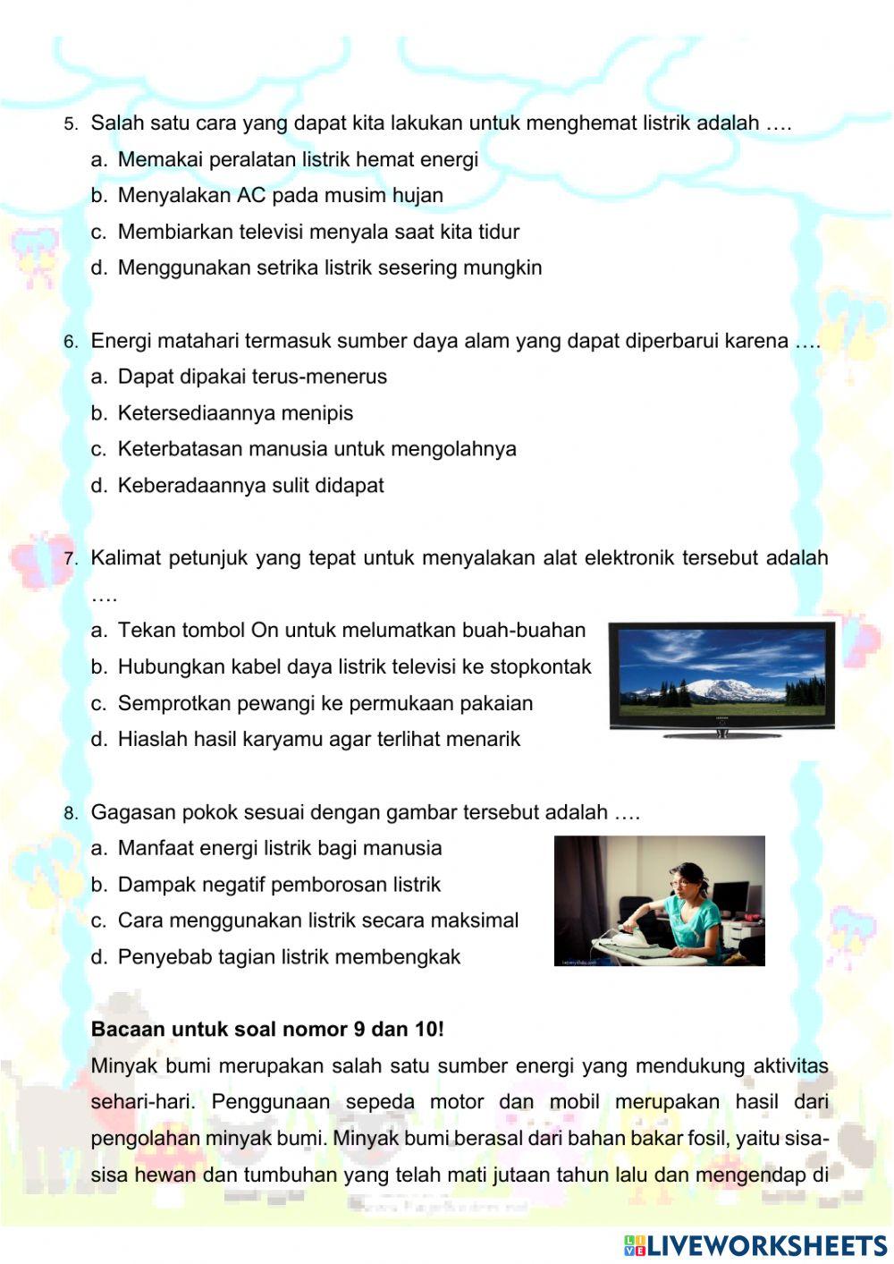 Evaluasi Tema 2 Subtema 1