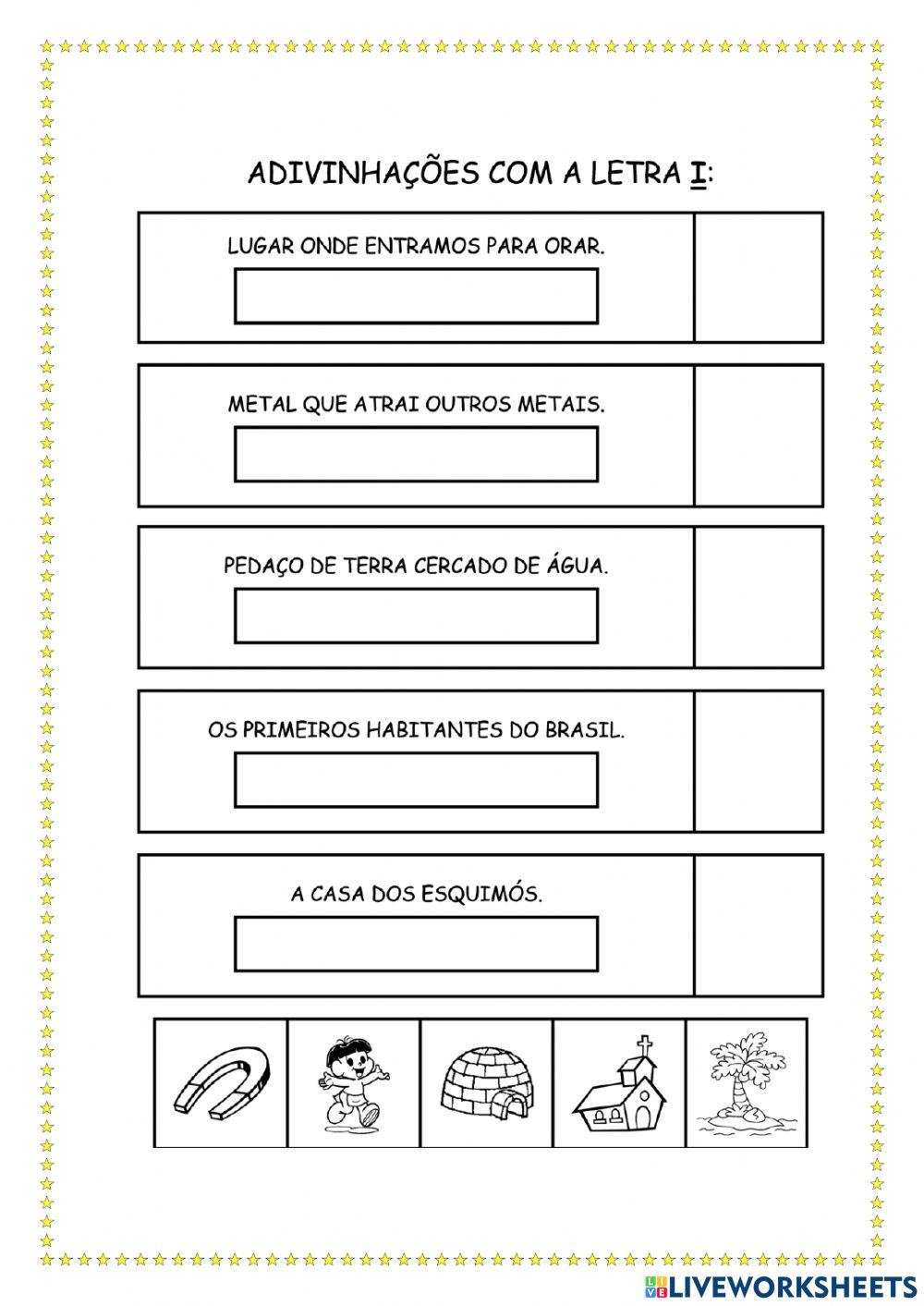 Adivinhas com vogais