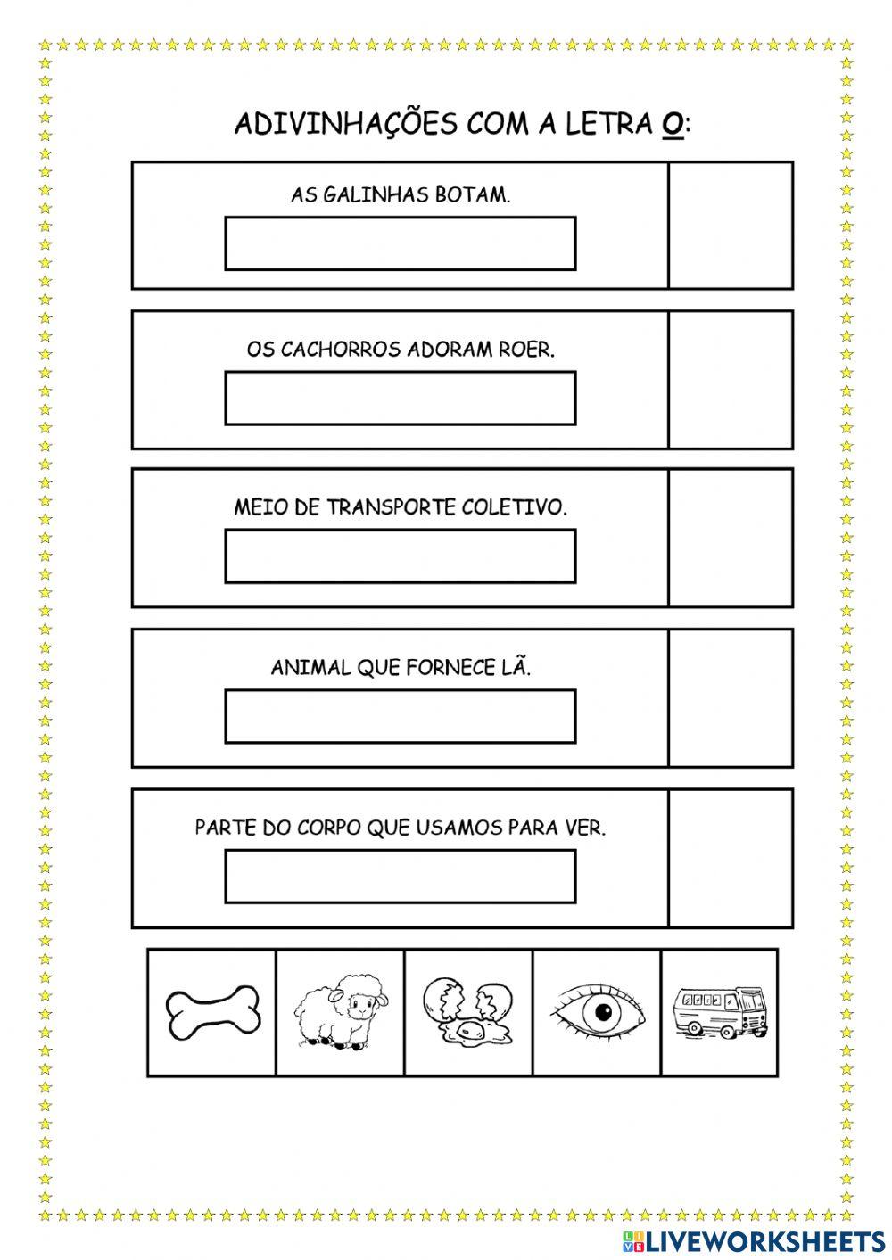 Adivinhas com vogais