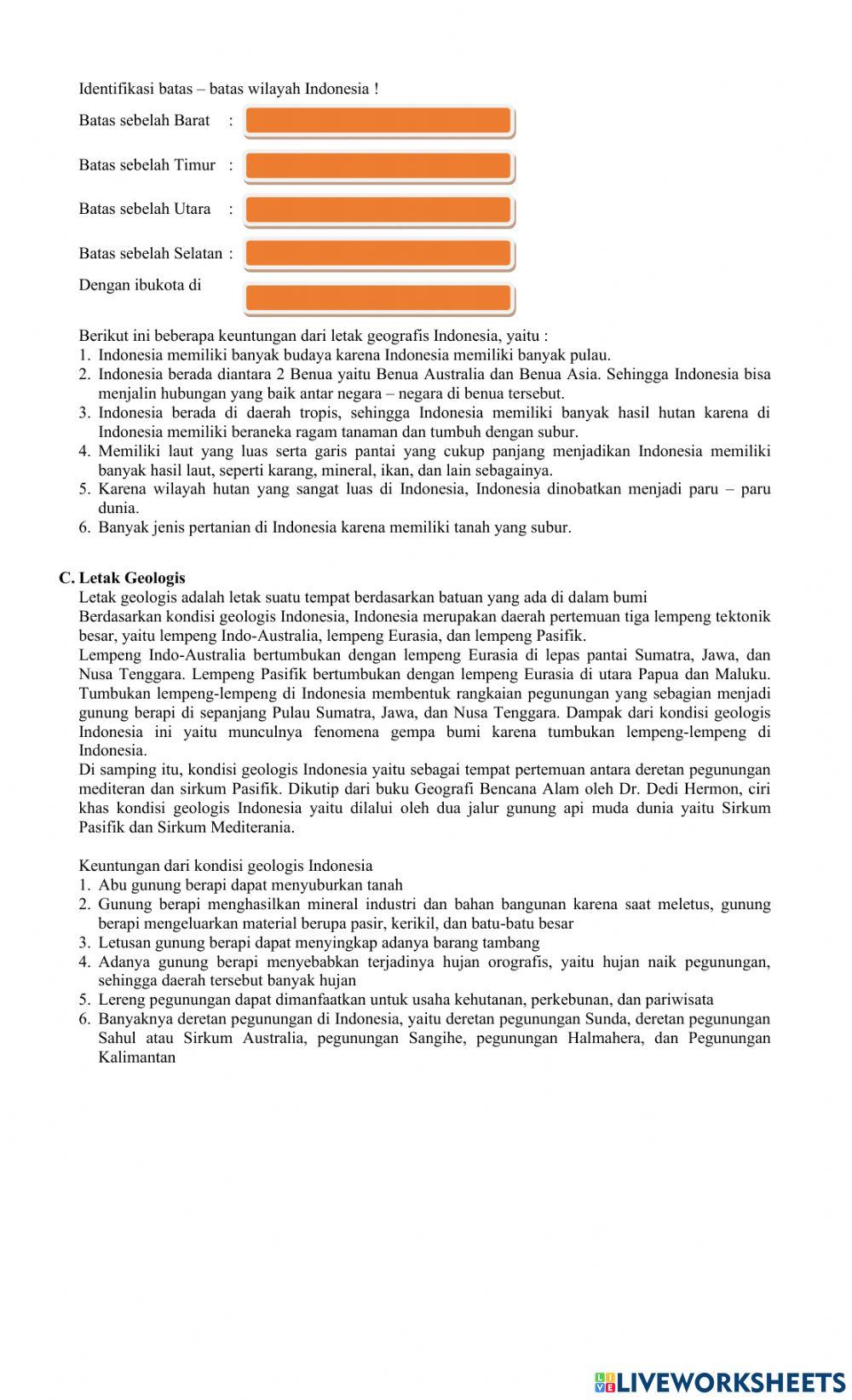 Letak dan Luas Indonesia