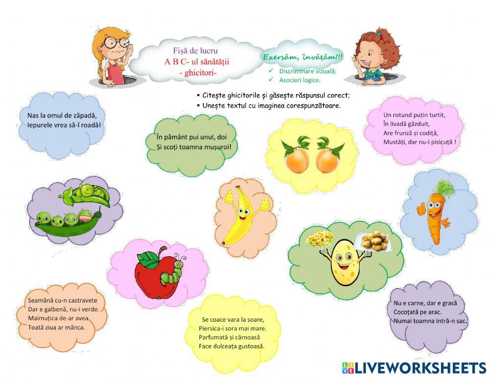 ABC-ul sănătății - ghicitori