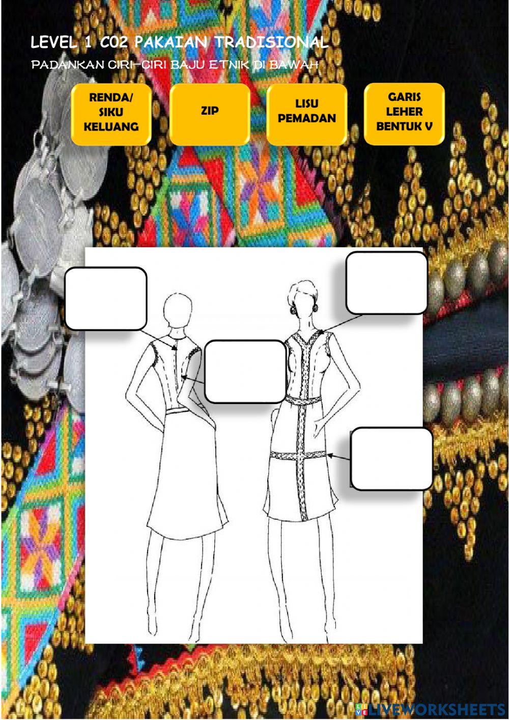 Level 1 c02 pakaian tradisional ETNIK KADAZAN