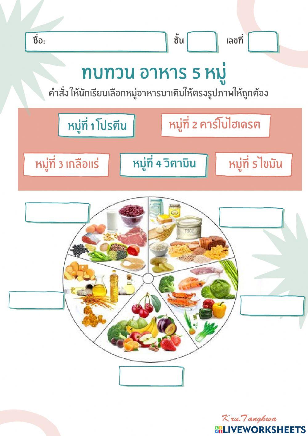 อาหาร5หมู่