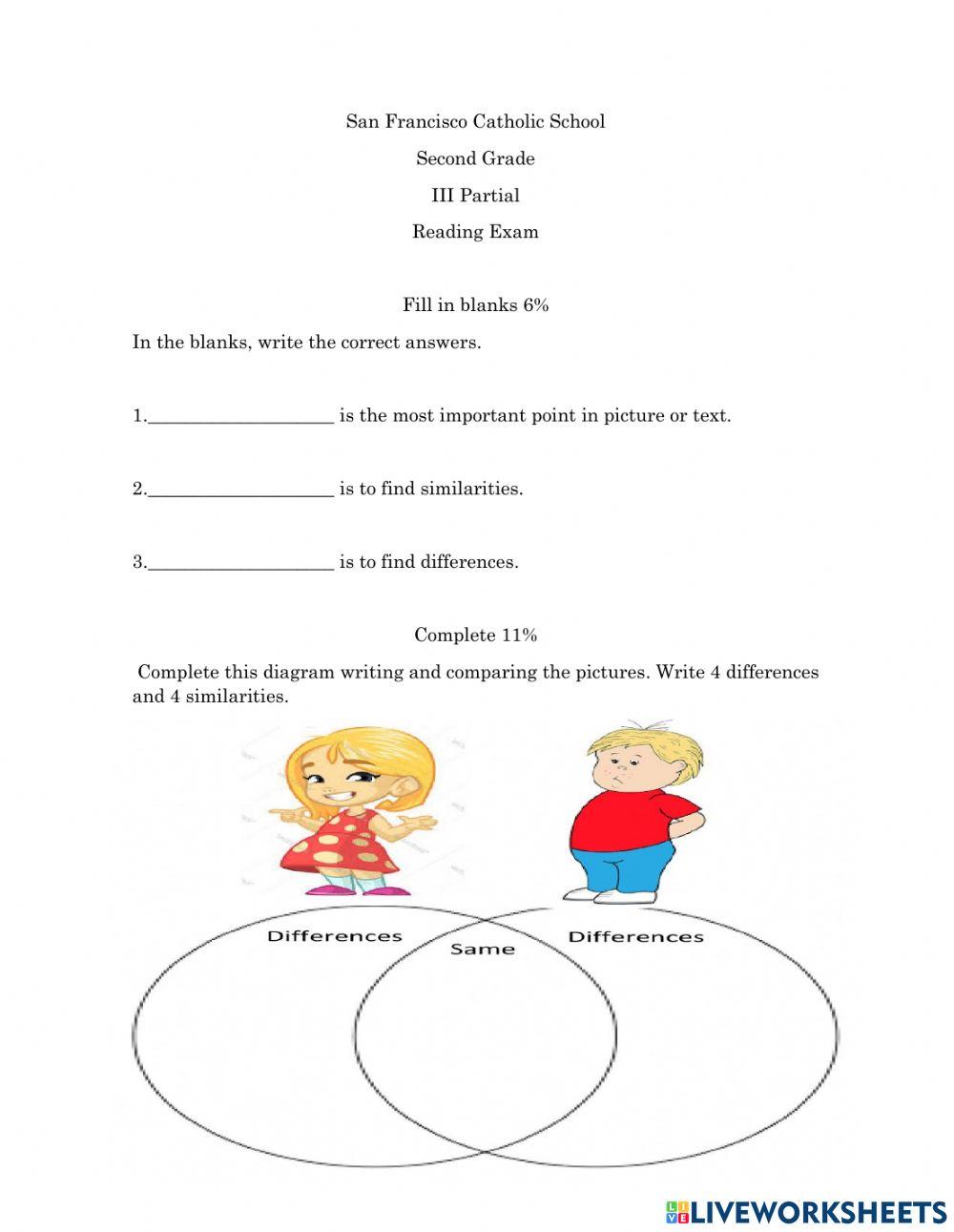 Reading Exam III Partial