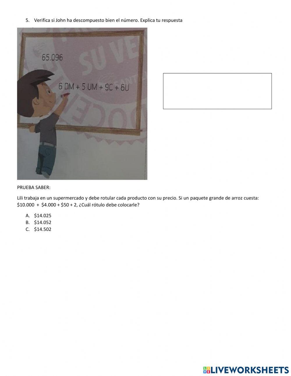 Pag: 17 y 18 valor posicional