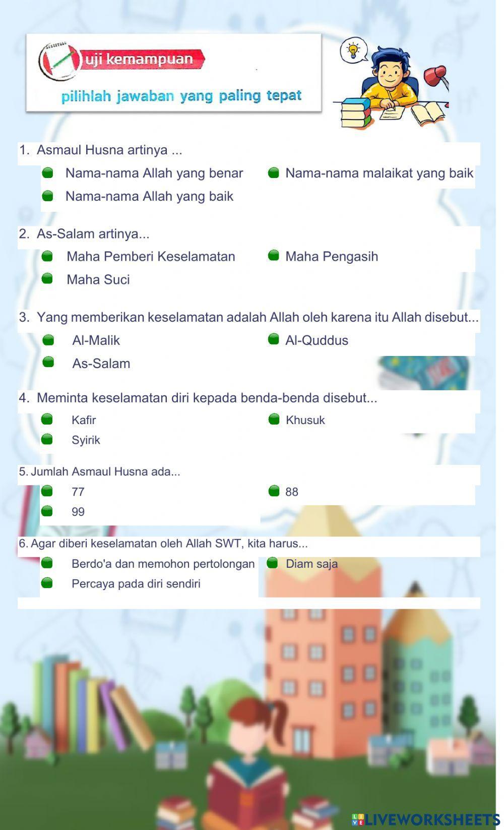 Asmaul Husna As-Salam