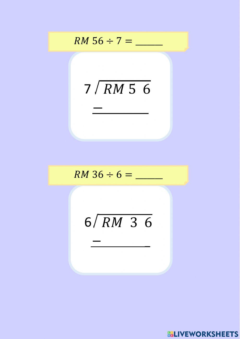 Tahun 2 bahagi wang Tahun 2 bahagi wang