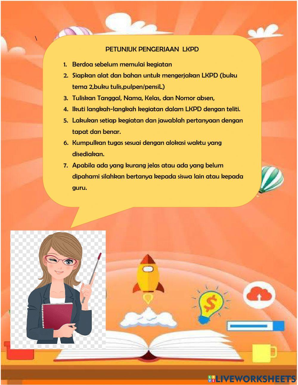 LKPD Tema 2 Sub Tema 2 Pembelajaran 2