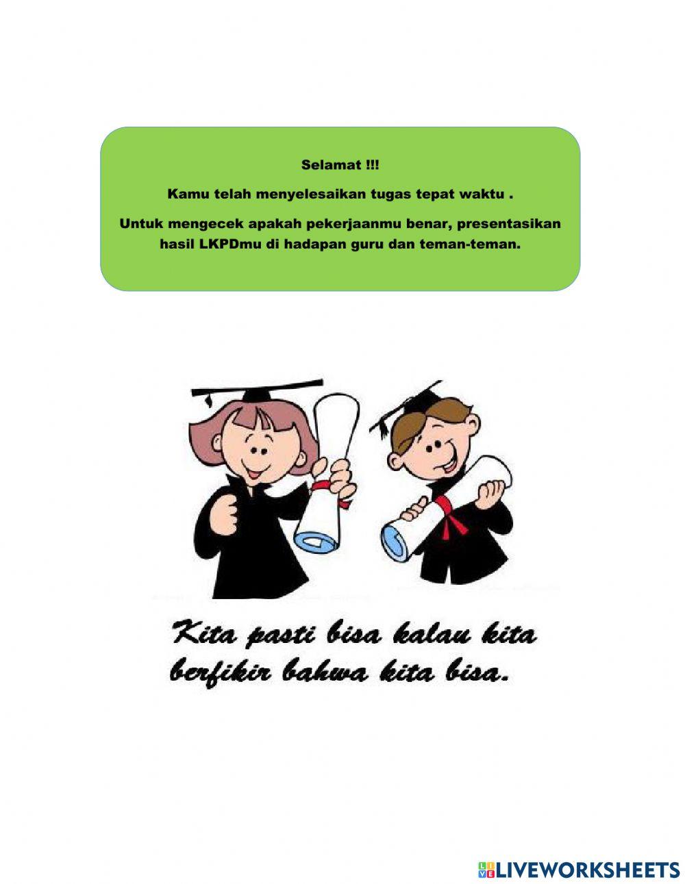 LKPD Tema 2 Sub Tema 2 Pembelajaran 2