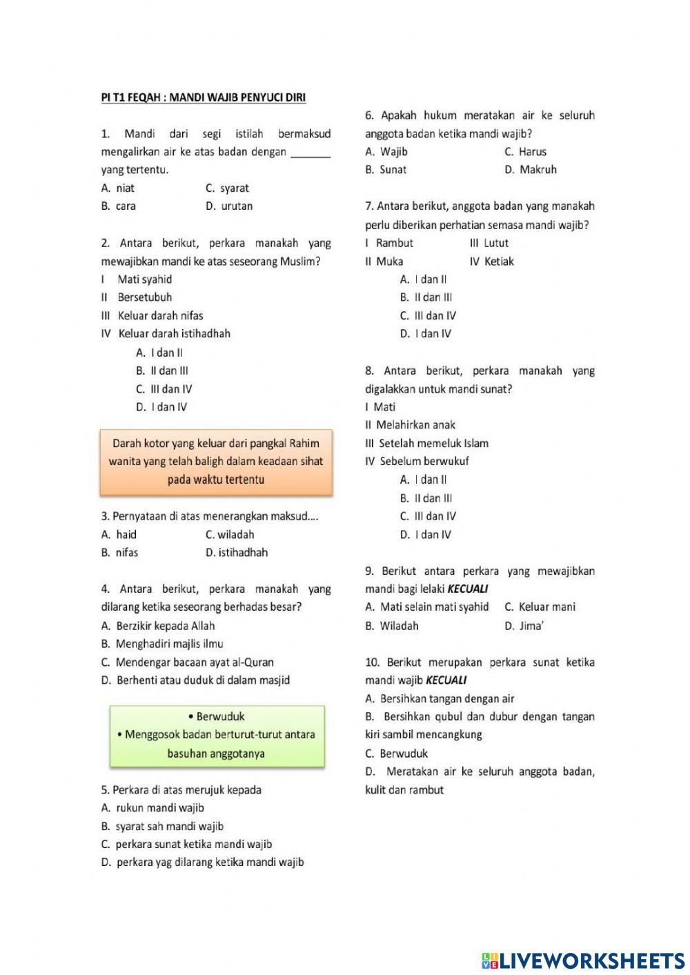 Menjaga Kebersihan Amalan Hidupku 2