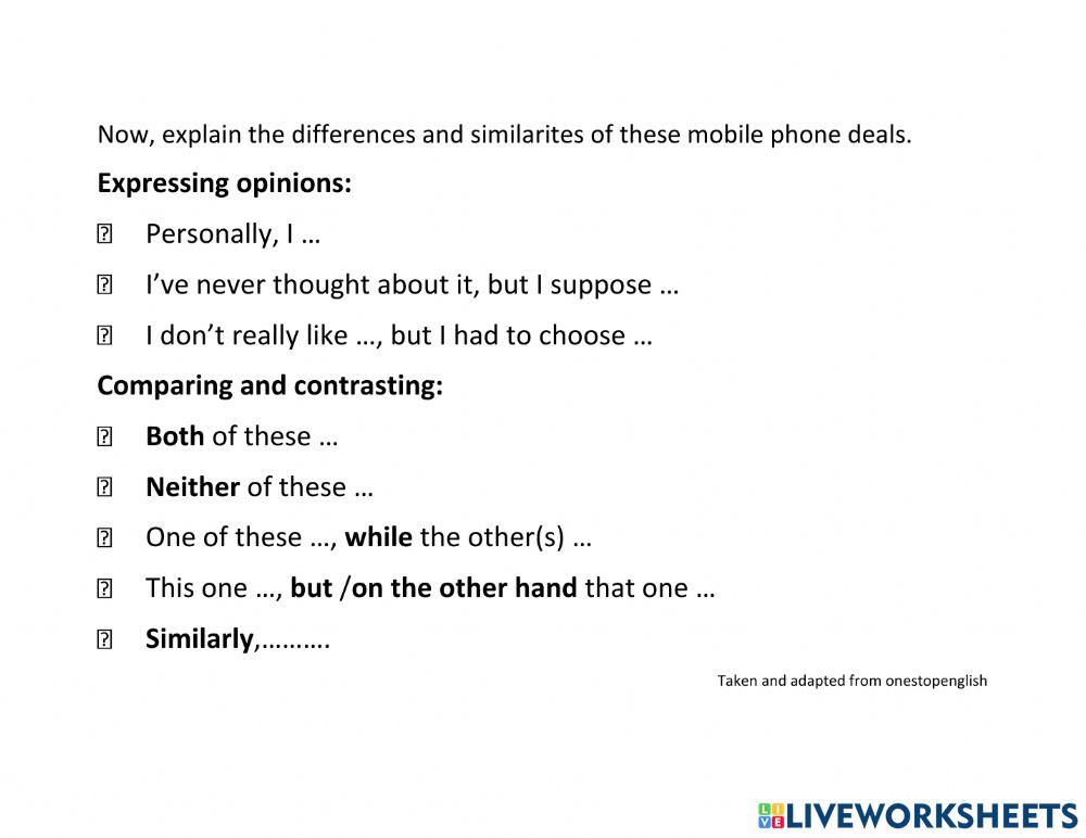 Mobile phone services