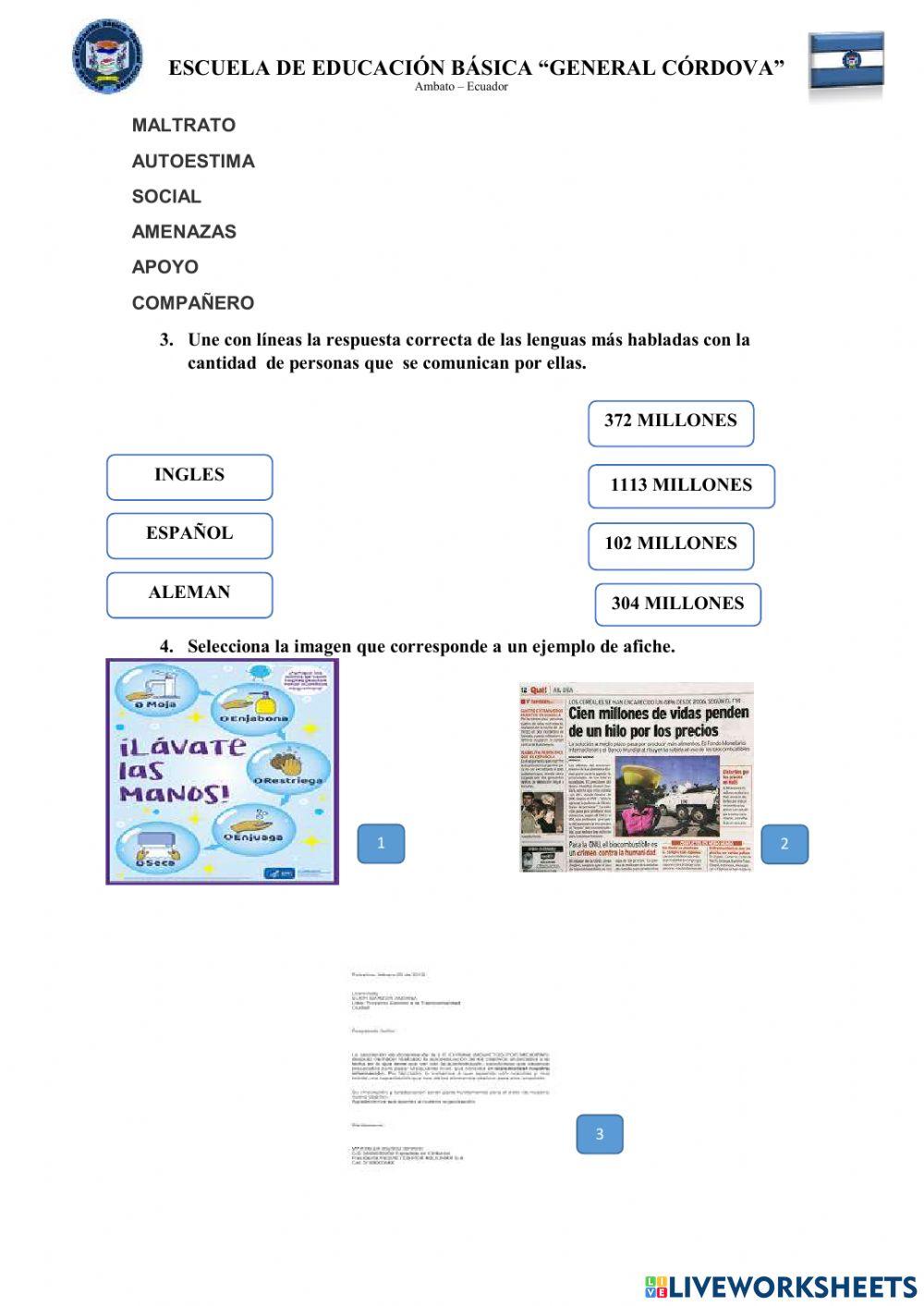 Evaluación diagnóstica LL 7 mo