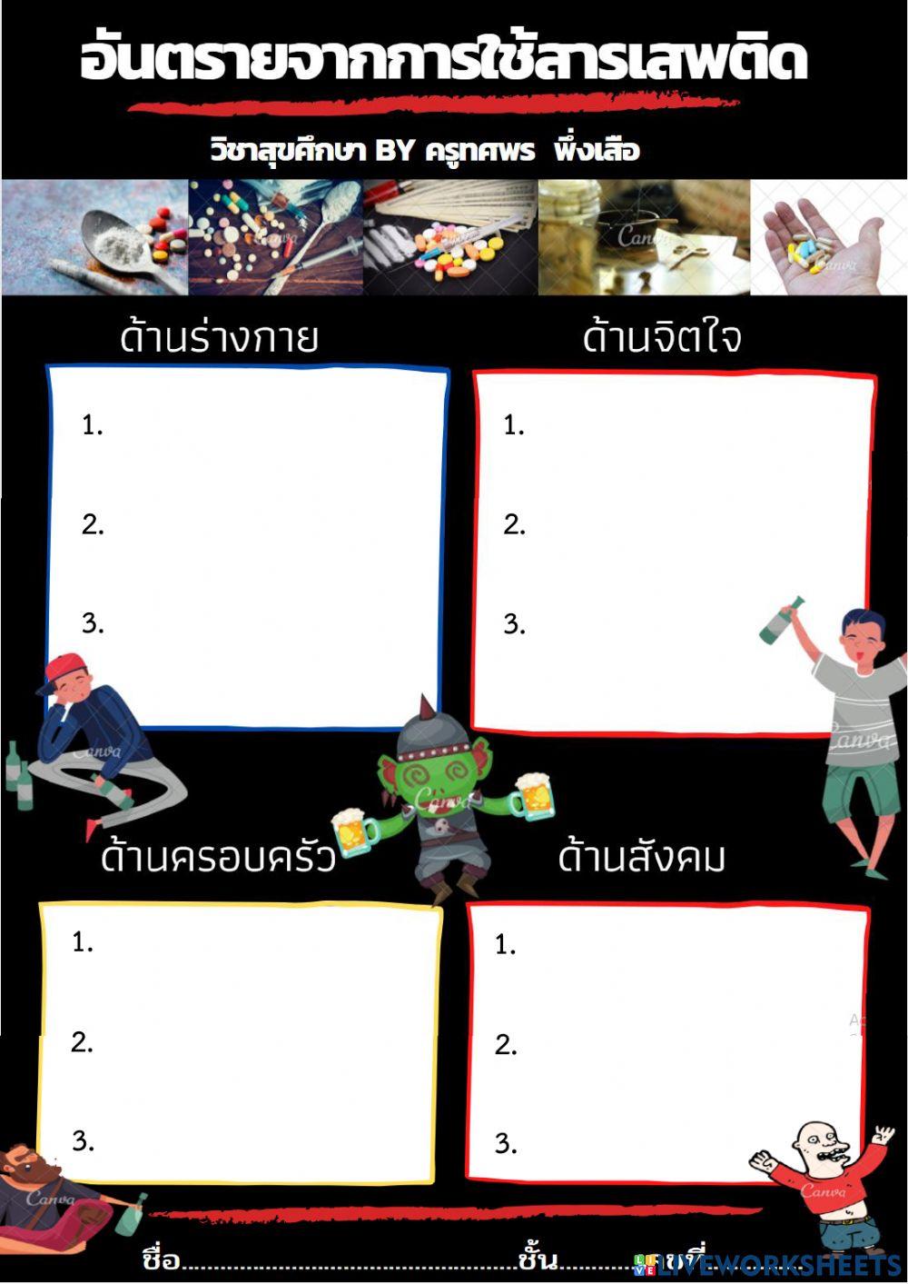 พิษภัยจากยาเสพติด