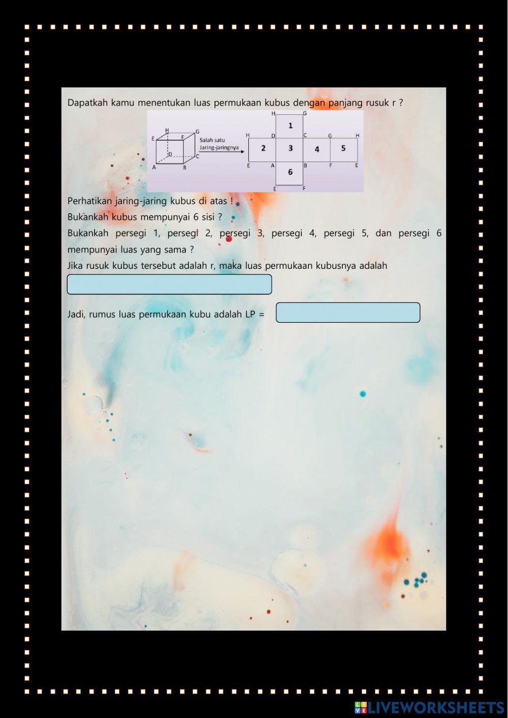 Luas Permukaan Bangun Ruang Sisis Datar