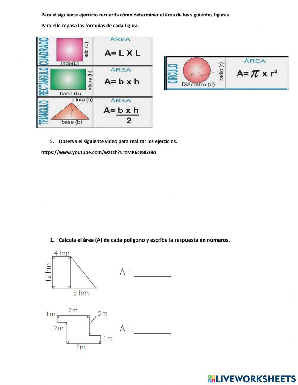 Area de polígonos irregulares