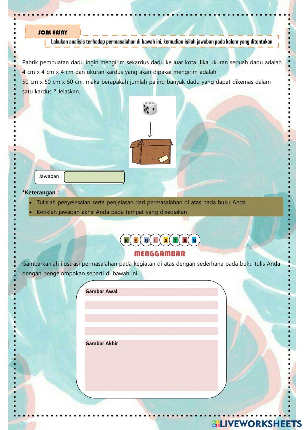 Volume Bangun Ruang Sisi Datar
