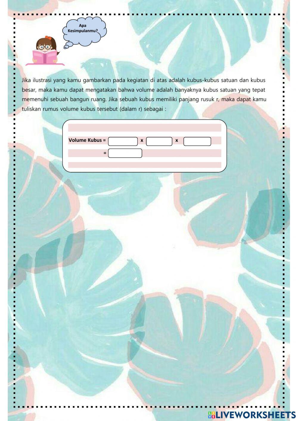 Volume Bangun Ruang Sisi Datar