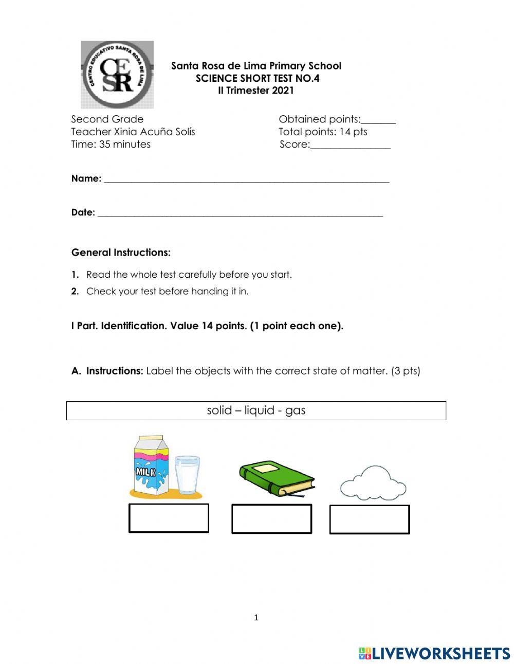 Short Test no.4-2 Grade II TRi