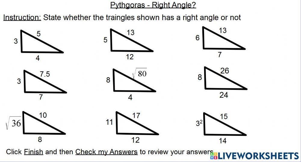 Pythagoras Theorem - Right Angle?
