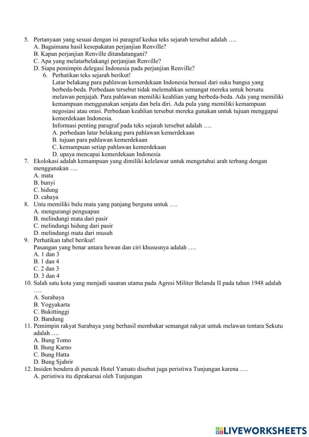 Ulhar tema 2 subtema 2 kelas 6