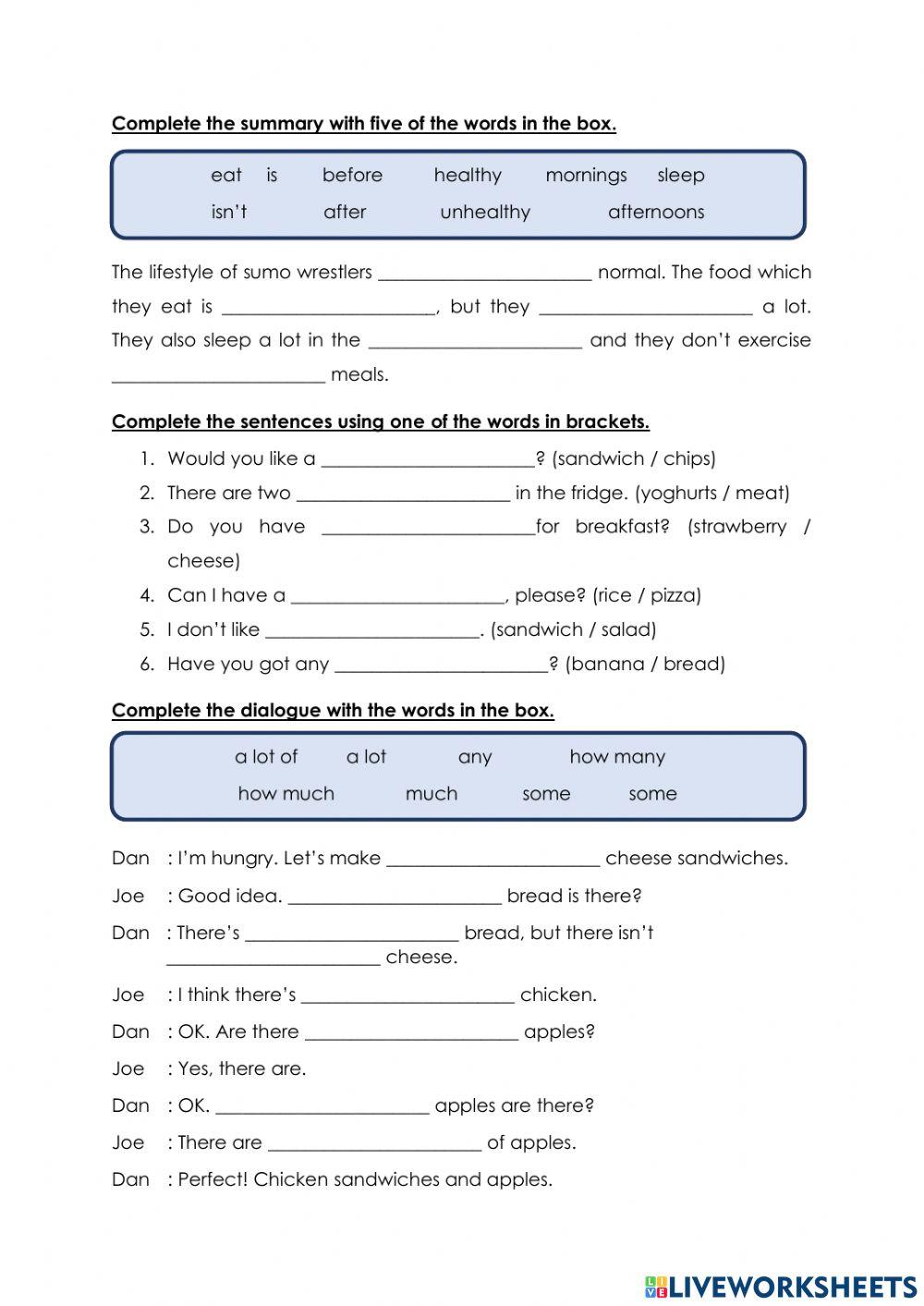 Food and Health (Part 2)