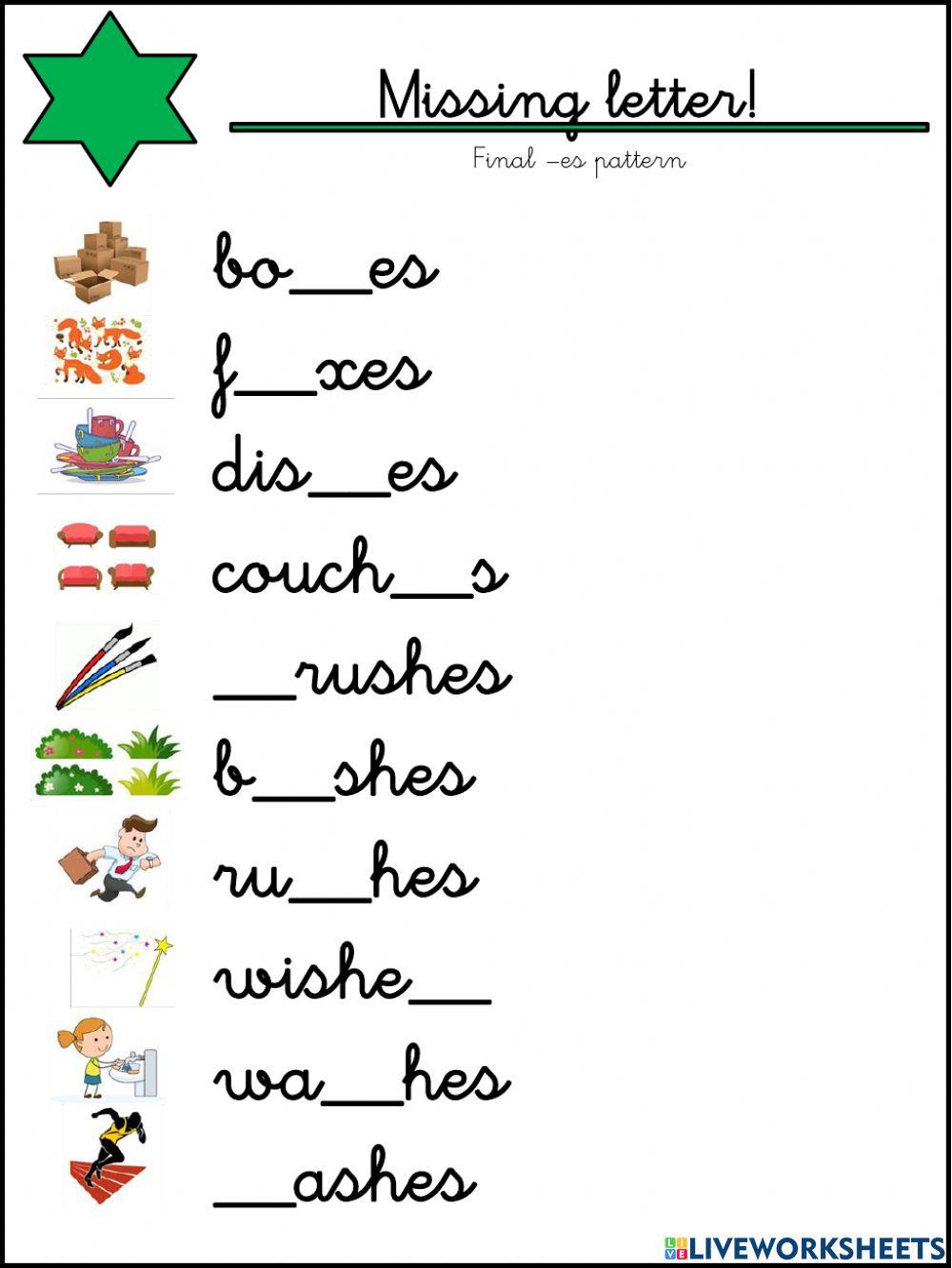 Final -es pattern