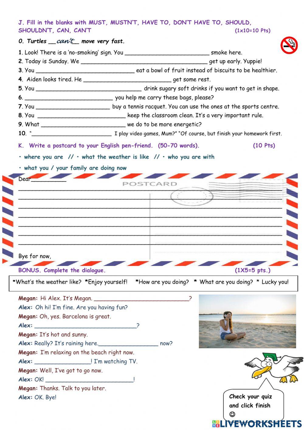 Level 4 Summer Final Quiz