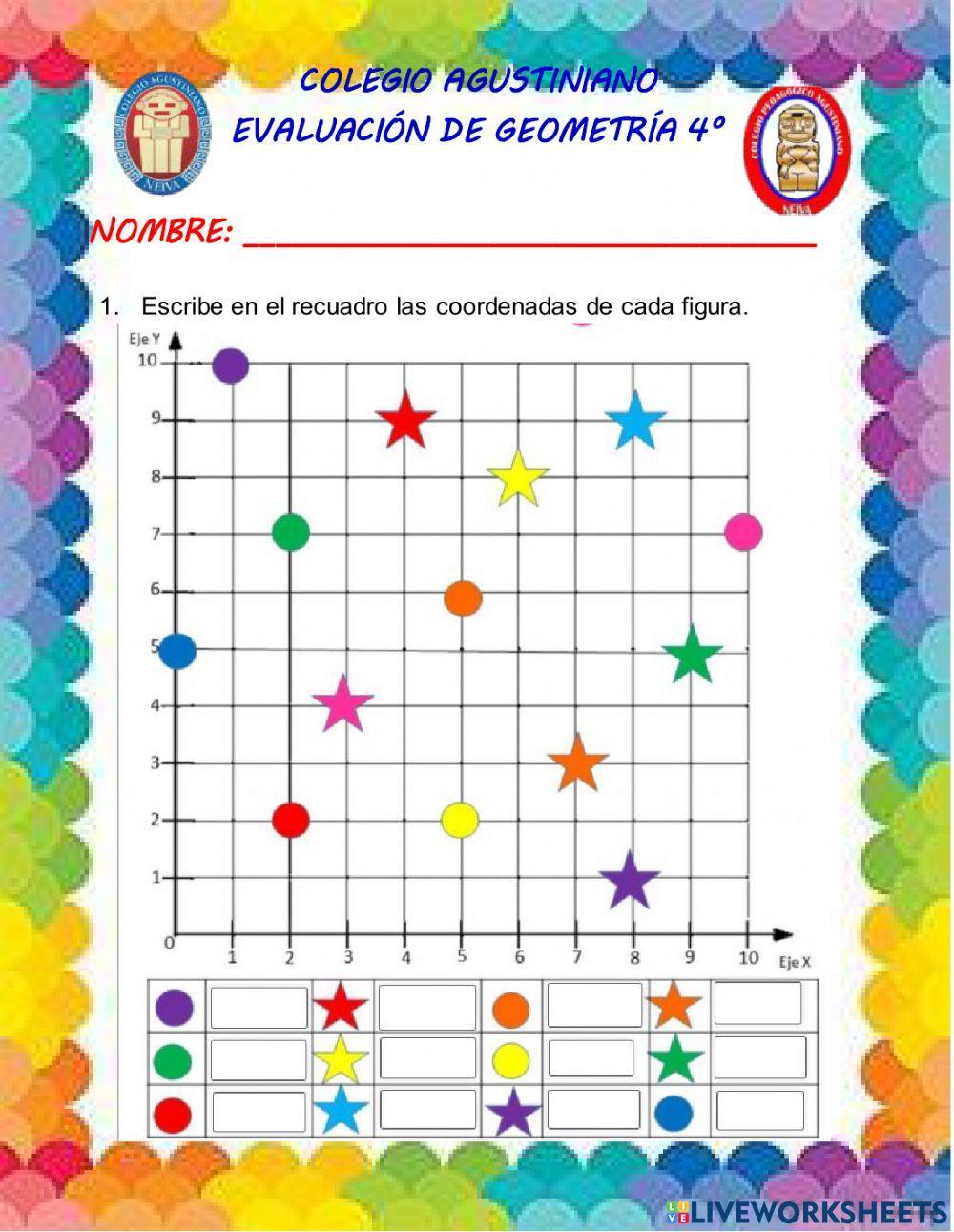 Evaluación geometría 4