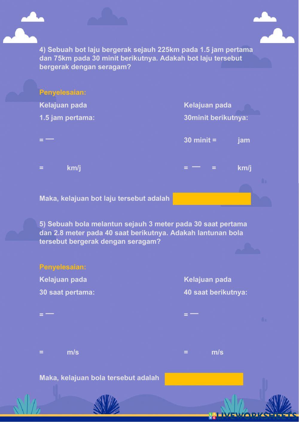 Laju seragam dan tidak seragam