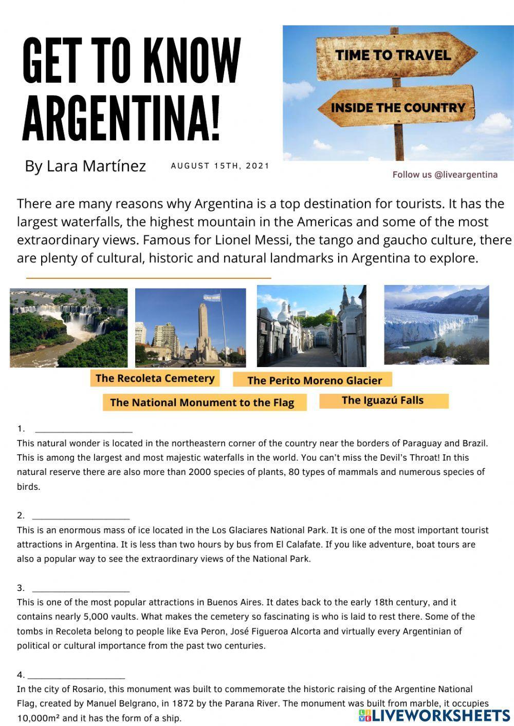 Landmarks in Argentina